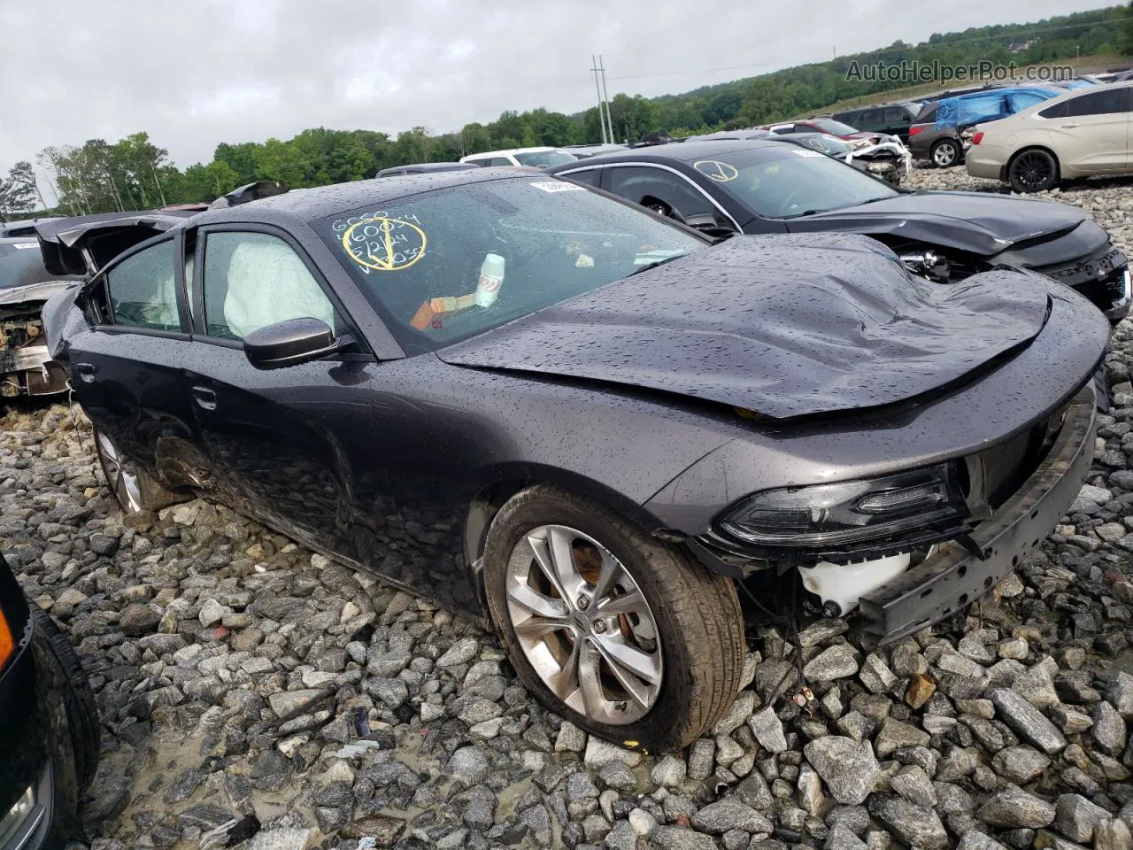 2021 Dodge Charger Sxt Серый vin: 2C3CDXJG7MH683035