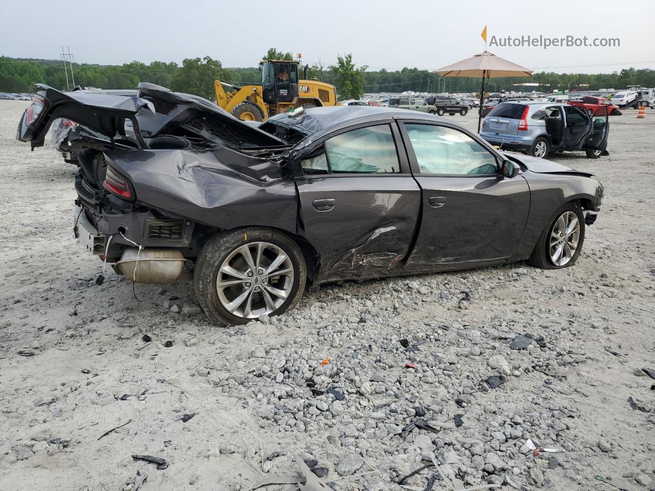 2021 Dodge Charger Sxt Серый vin: 2C3CDXJG7MH683035