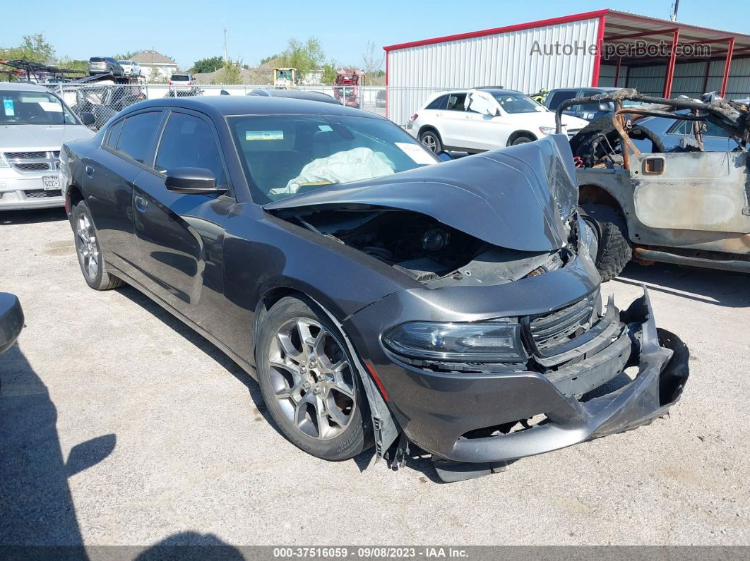 2016 Dodge Charger Sxt Gray vin: 2C3CDXJG8GH188864