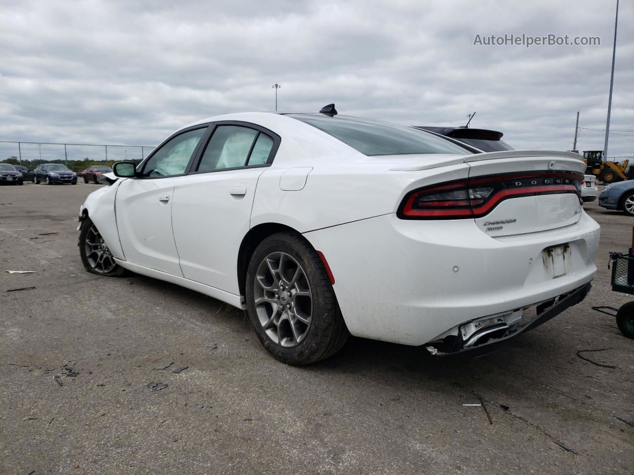 2017 Dodge Charger Sxt White vin: 2C3CDXJG8HH515958