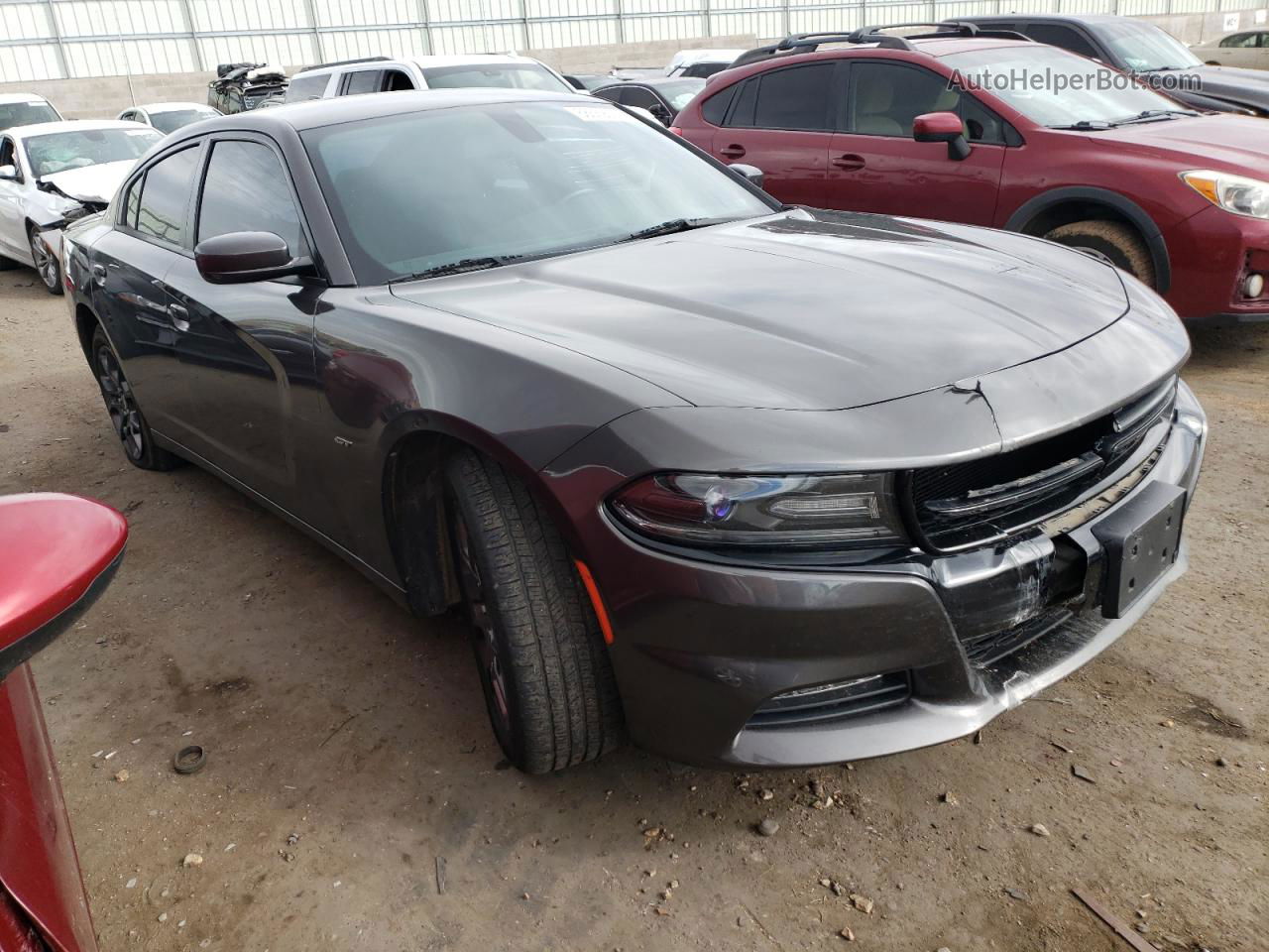 2018 Dodge Charger Gt Black vin: 2C3CDXJG8JH115582