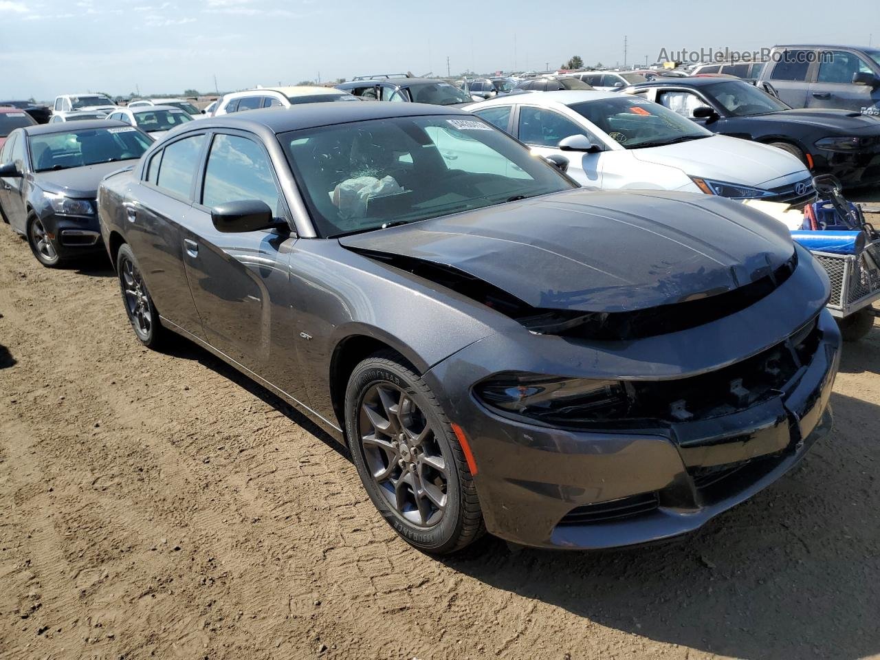 2018 Dodge Charger Gt Gray vin: 2C3CDXJG8JH194509