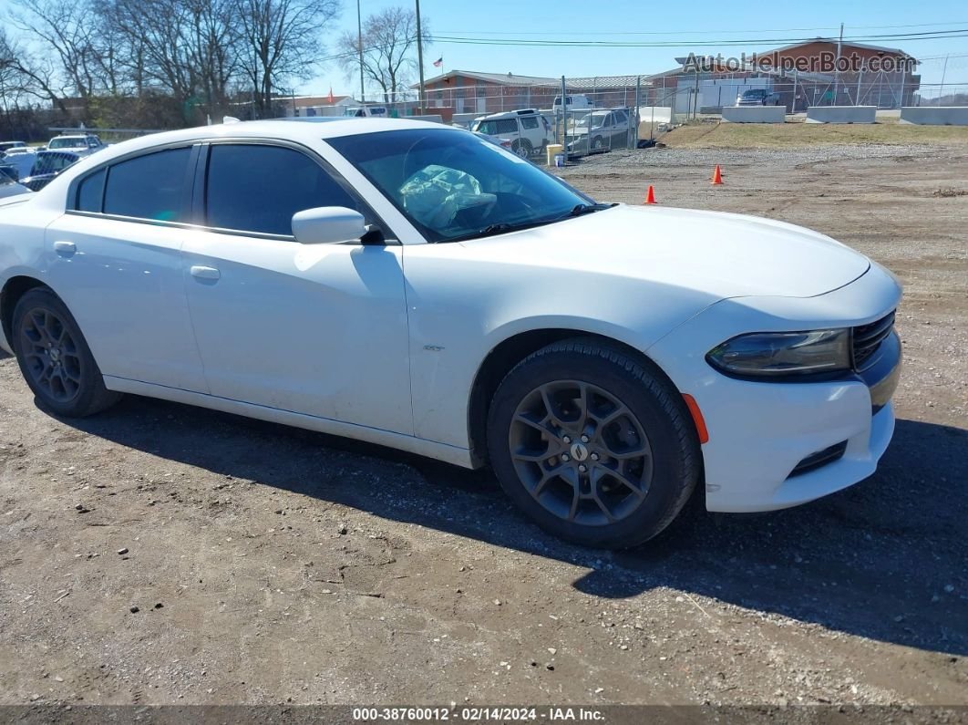 2018 Dodge Charger Gt Awd White vin: 2C3CDXJG8JH224737