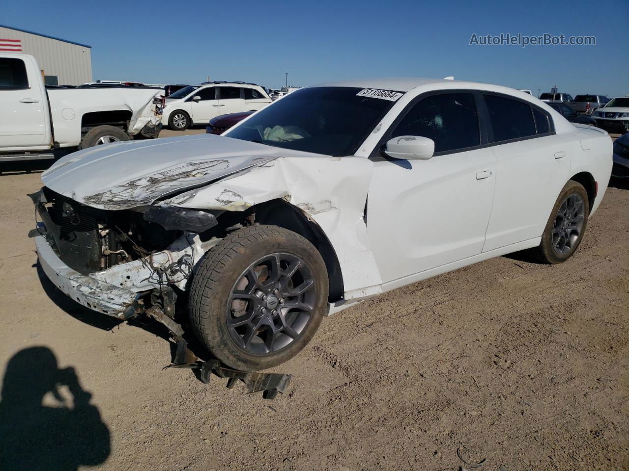 2018 Dodge Charger Gt White vin: 2C3CDXJG8JH331724