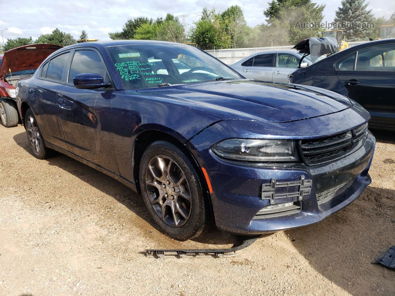 2016 Dodge Charger Sxt Blue vin: 2C3CDXJG9GH140967