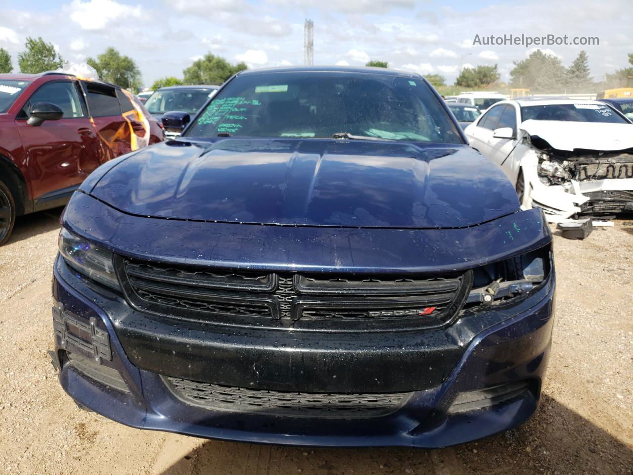 2016 Dodge Charger Sxt Blue vin: 2C3CDXJG9GH140967