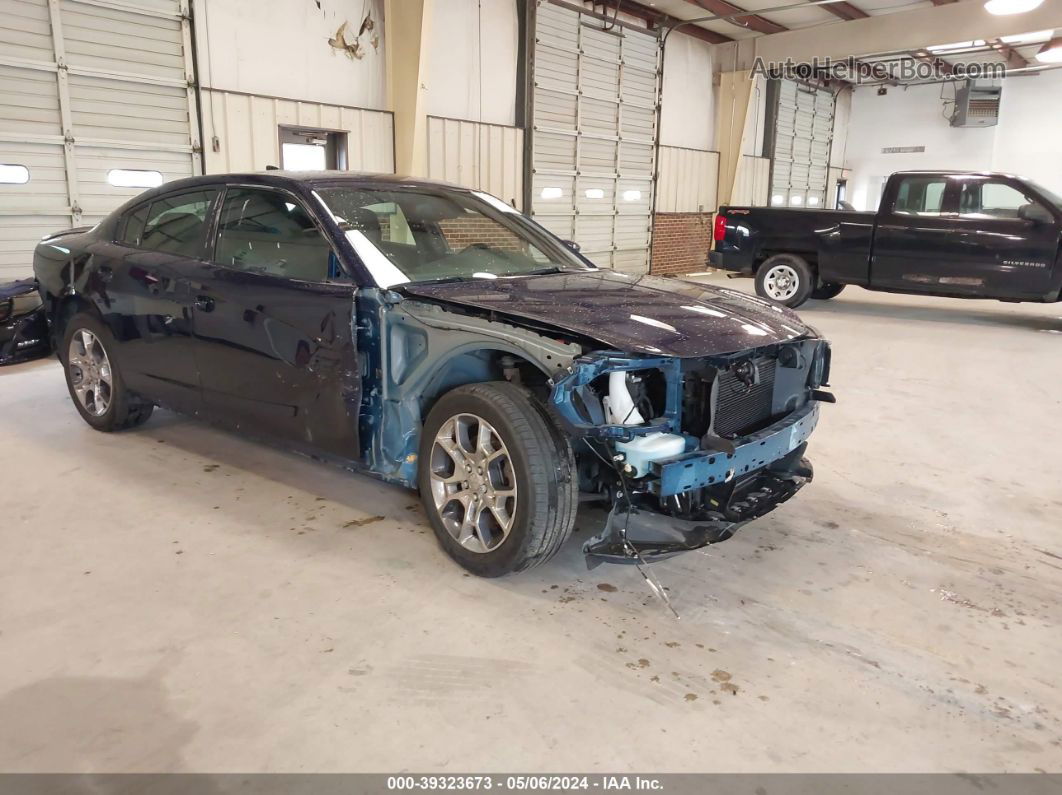 2016 Dodge Charger Sxt Blue vin: 2C3CDXJG9GH219121