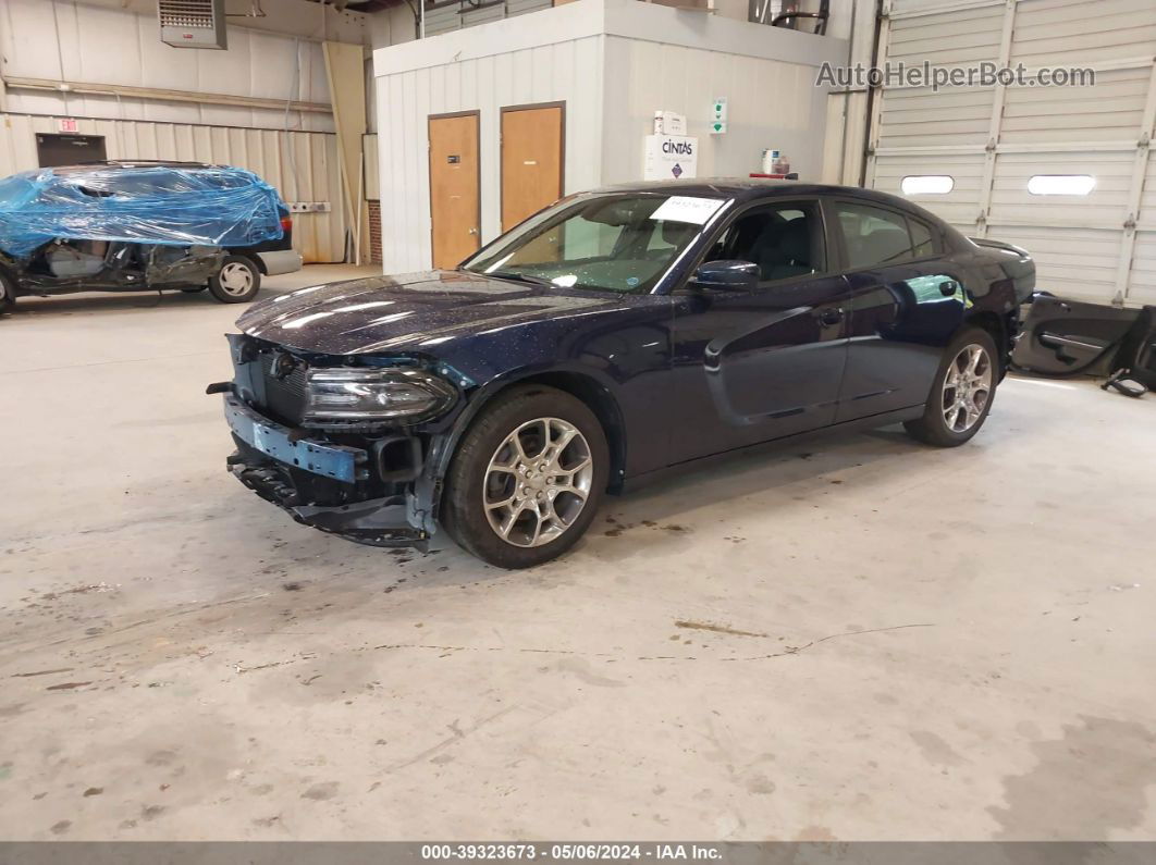 2016 Dodge Charger Sxt Blue vin: 2C3CDXJG9GH219121