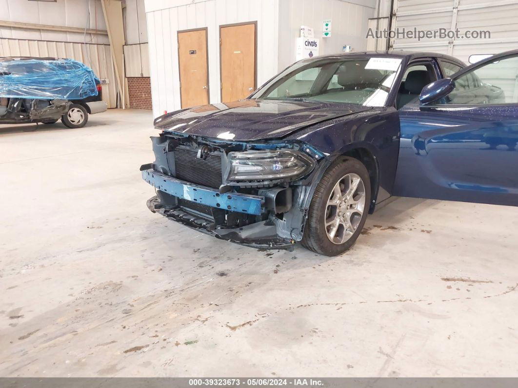 2016 Dodge Charger Sxt Blue vin: 2C3CDXJG9GH219121