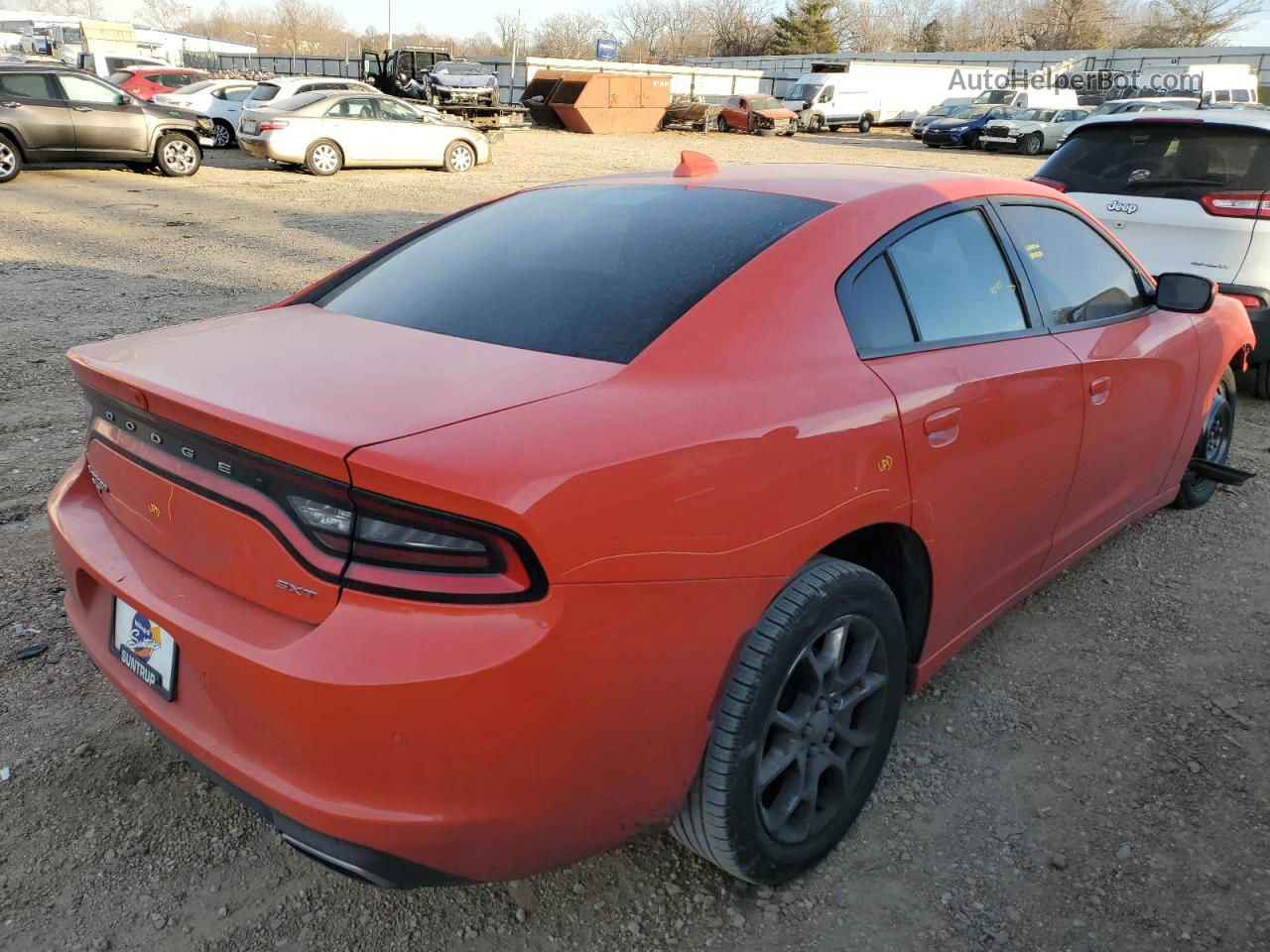 2017 Dodge Charger Sxt Orange vin: 2C3CDXJG9HH551898