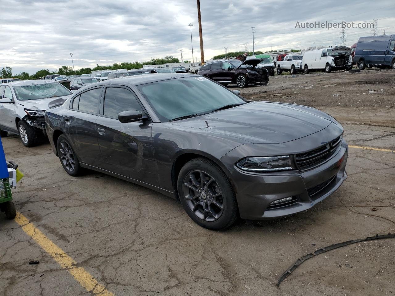 2018 Dodge Charger Gt Gray vin: 2C3CDXJG9JH174673