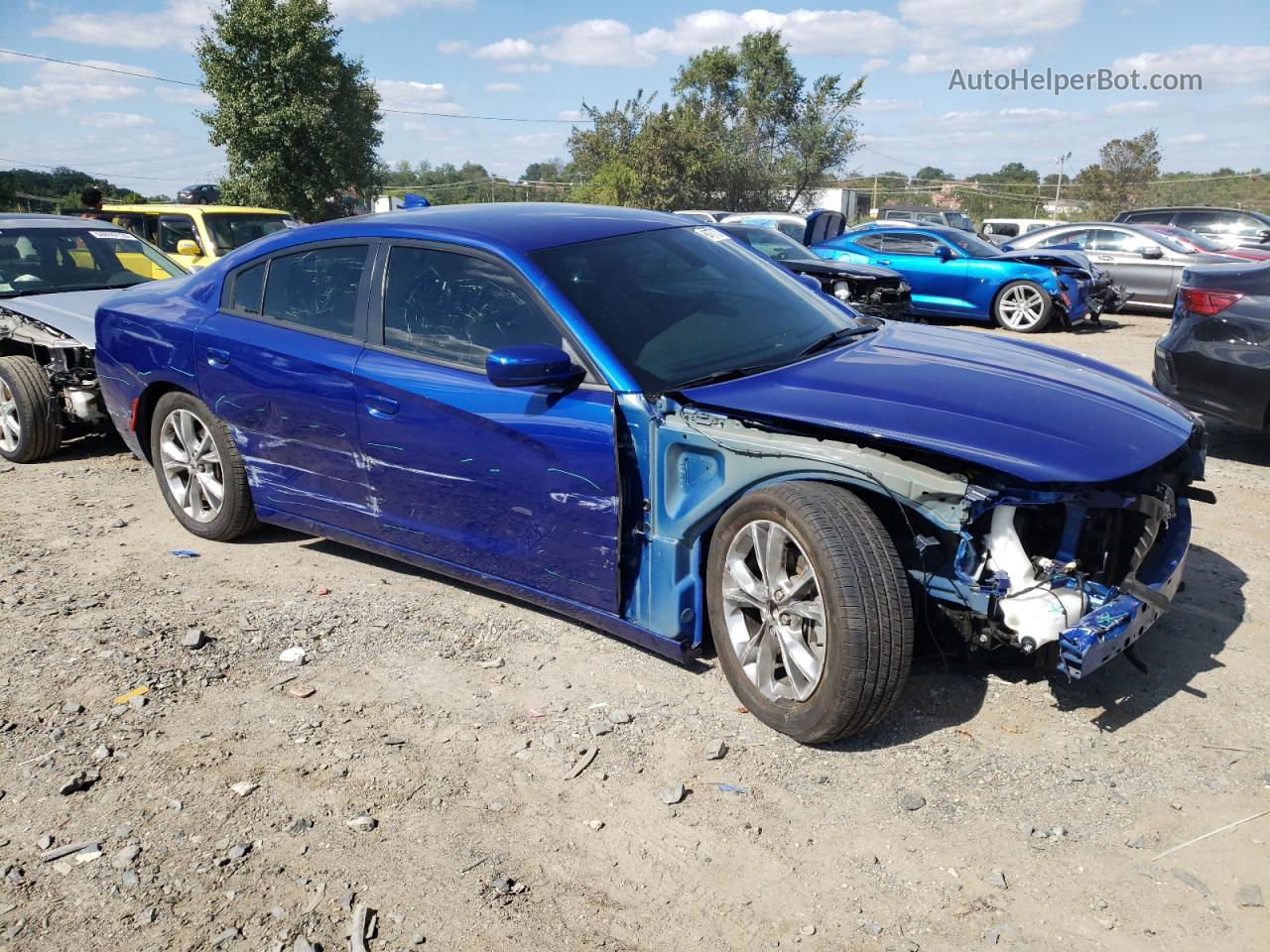 2021 Dodge Charger Sxt Blue vin: 2C3CDXJG9MH675728