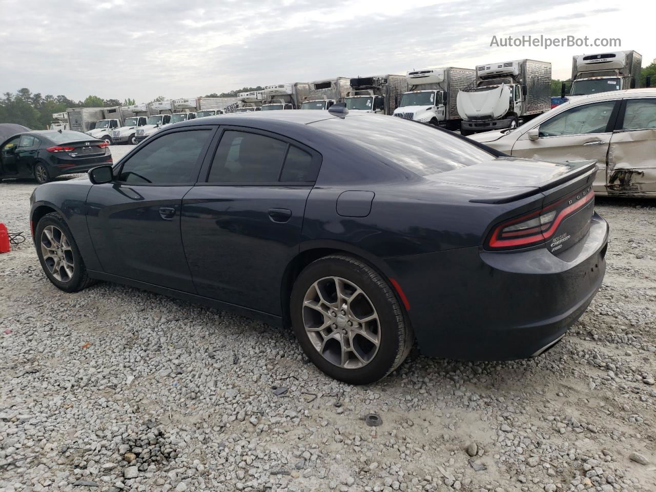 2017 Dodge Charger Sxt Black vin: 2C3CDXJGXGH118816