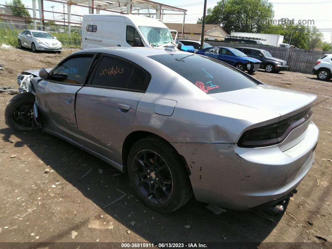 2016 Dodge Charger Sxt Silver vin: 2C3CDXJGXGH259840