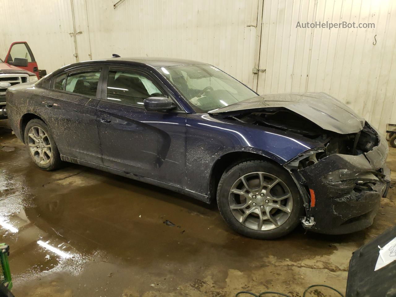 2017 Dodge Charger Sxt Blue vin: 2C3CDXJGXHH516089