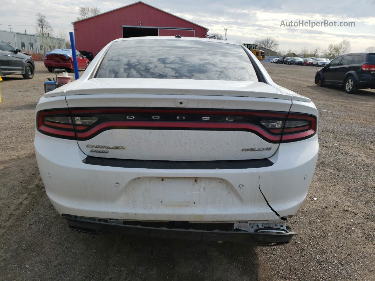 2017 Dodge Charger Sxt White vin: 2C3CDXJGXHH535676