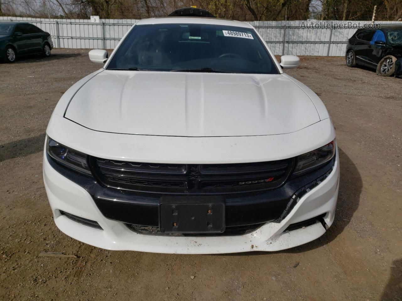 2017 Dodge Charger Sxt White vin: 2C3CDXJGXHH535676