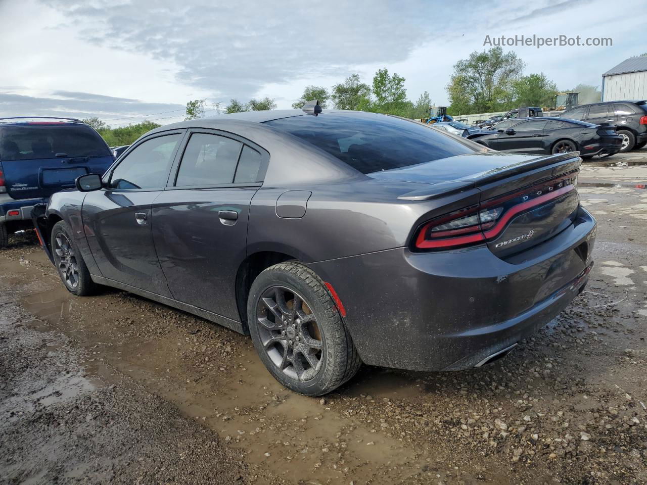 2018 Dodge Charger Gt Gray vin: 2C3CDXJGXJH158966
