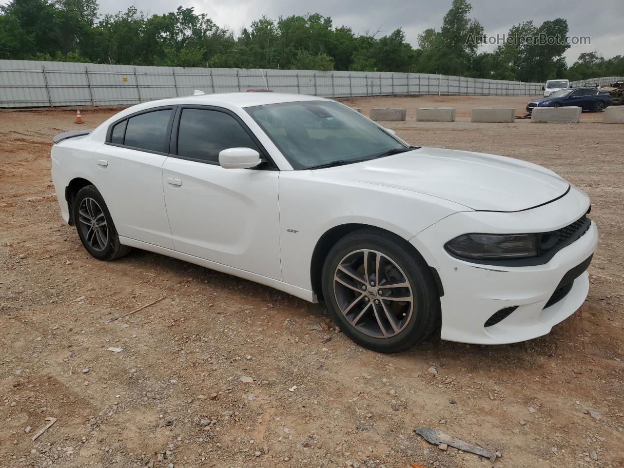 2018 Dodge Charger Gt Белый vin: 2C3CDXJGXJH201511