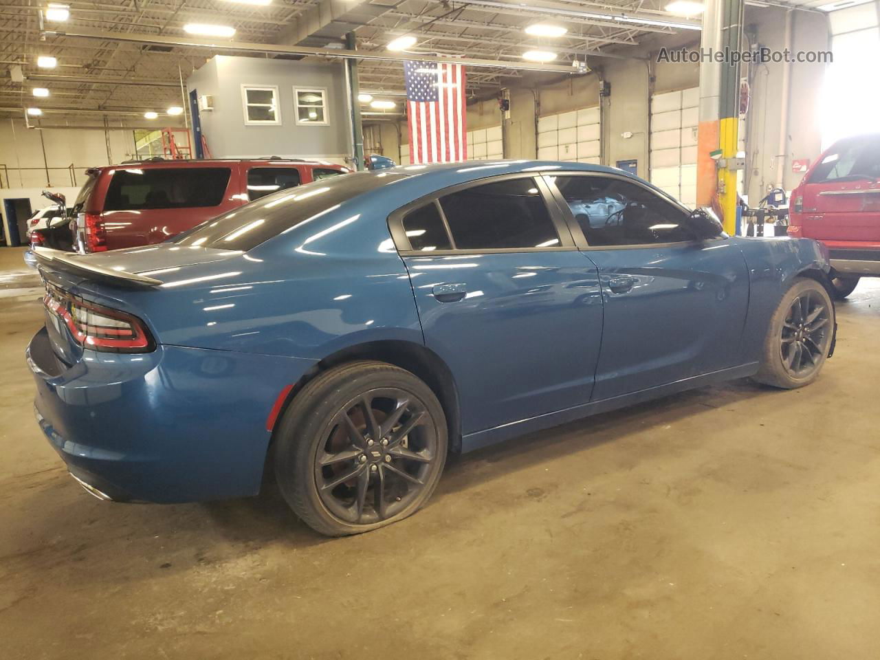 2021 Dodge Charger Sxt Синий vin: 2C3CDXJGXMH606319