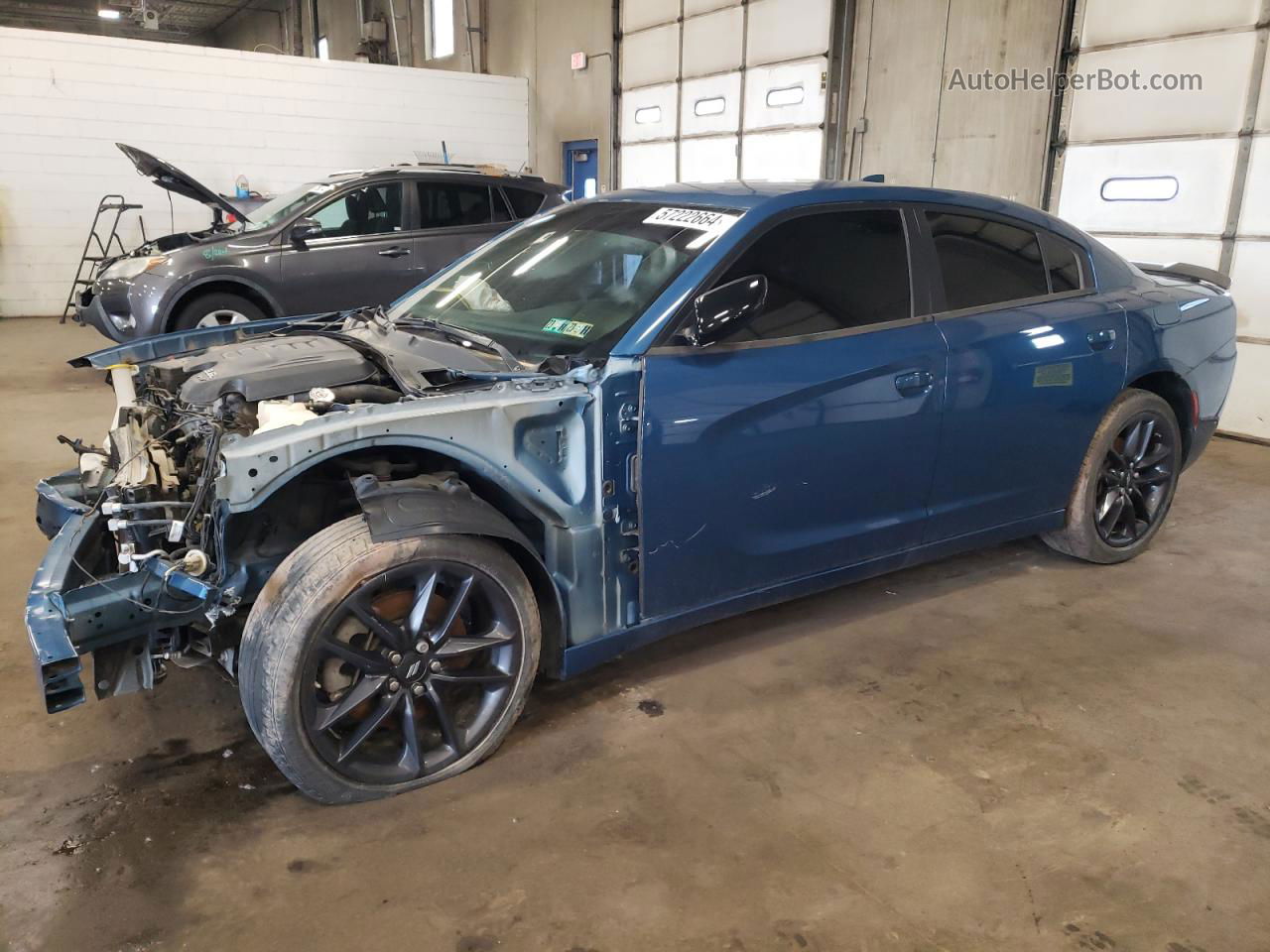 2021 Dodge Charger Sxt Синий vin: 2C3CDXJGXMH606319