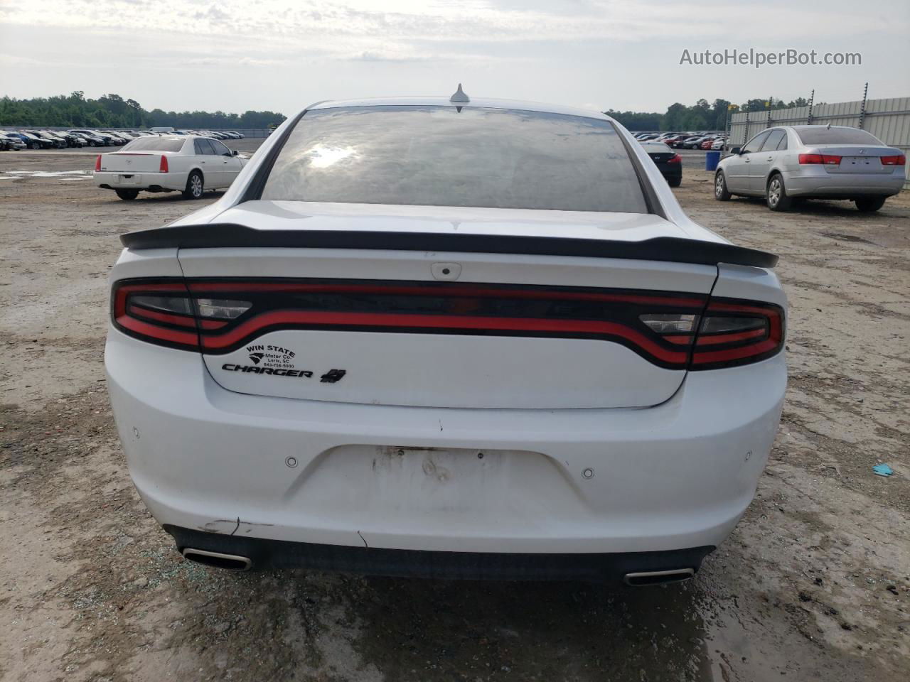 2021 Dodge Charger Sxt White vin: 2C3CDXJGXMH629549