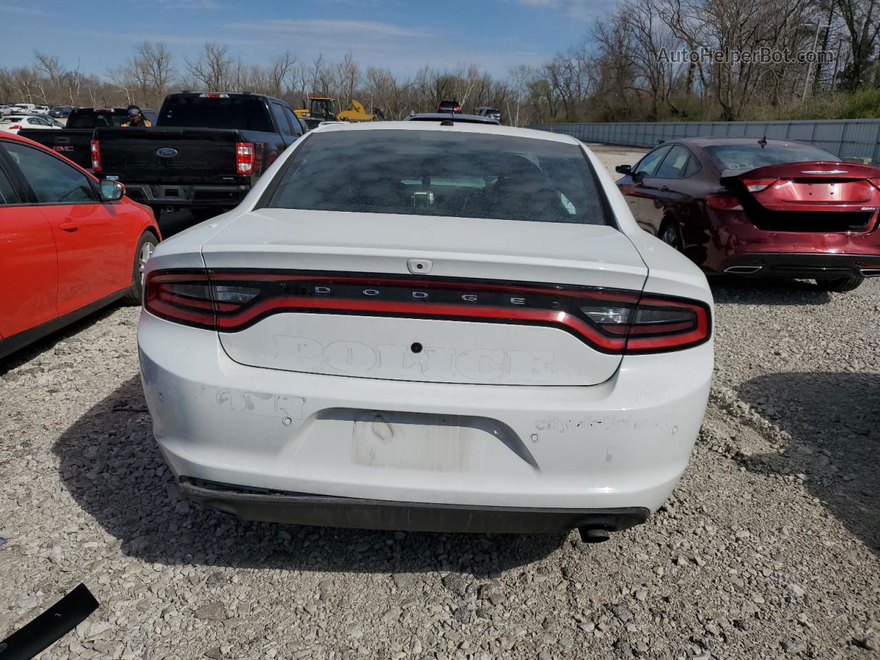 2021 Dodge Charger Police Белый vin: 2C3CDXKG1MH613321