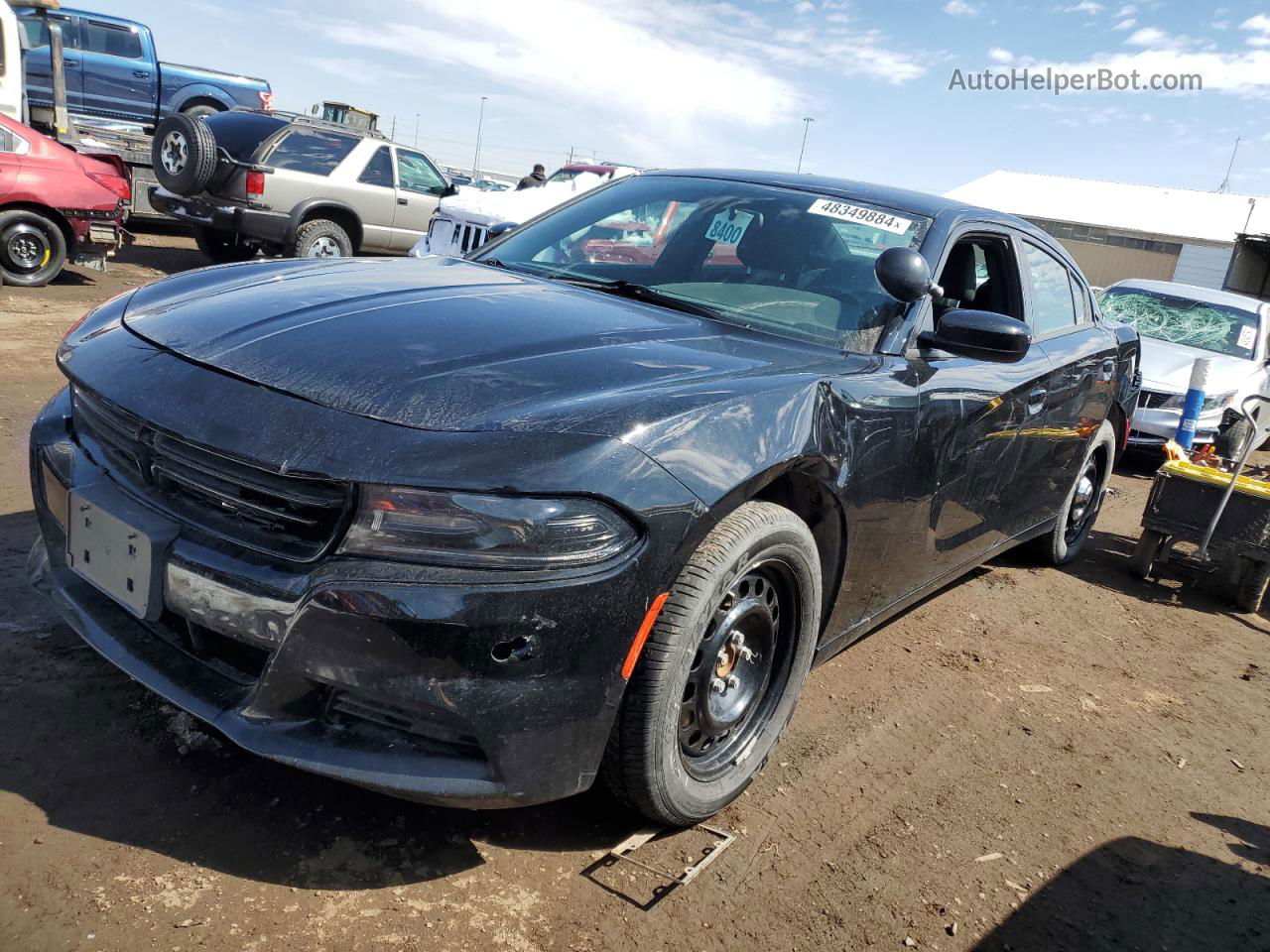 2021 Dodge Charger Police Черный vin: 2C3CDXKG2MH575677