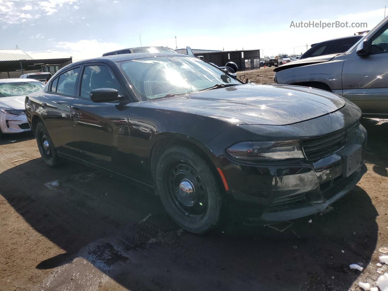 2021 Dodge Charger Police Черный vin: 2C3CDXKG2MH575677