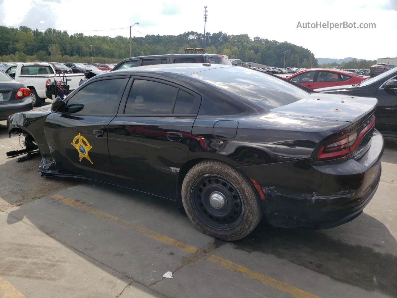 2021 Dodge Charger Police Черный vin: 2C3CDXKG7MH667125