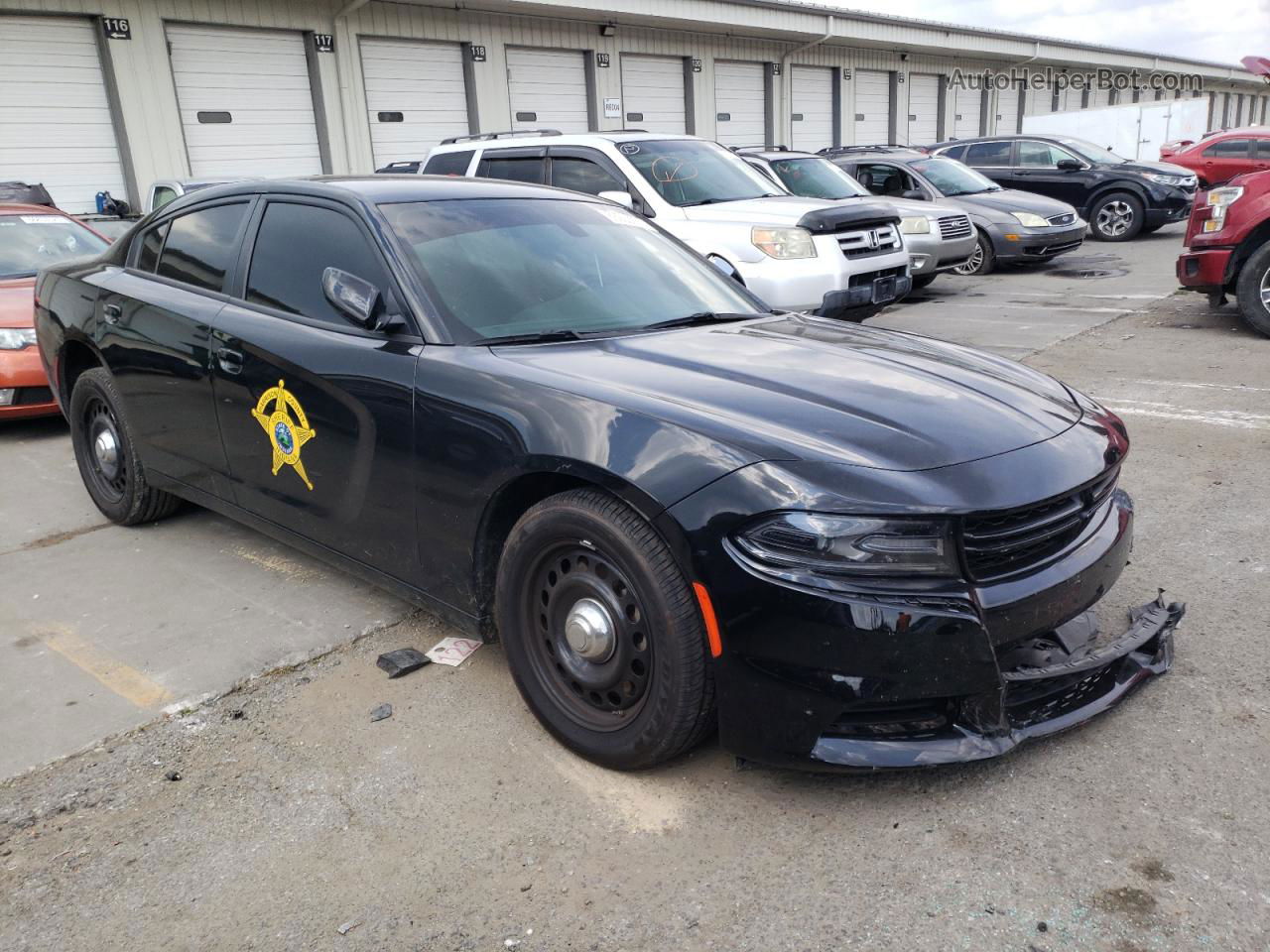 2021 Dodge Charger Police Черный vin: 2C3CDXKG7MH667125