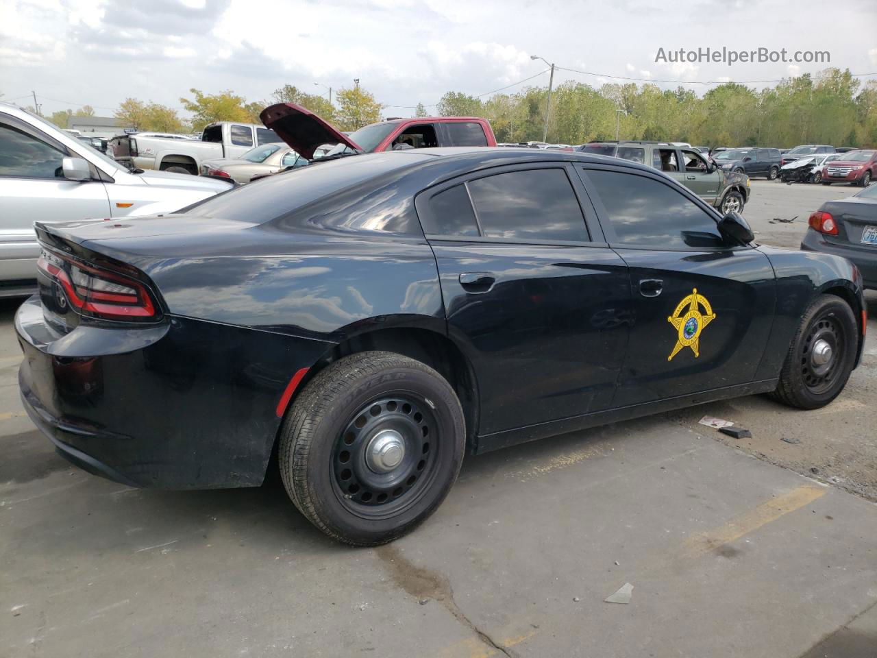 2021 Dodge Charger Police Черный vin: 2C3CDXKG7MH667125