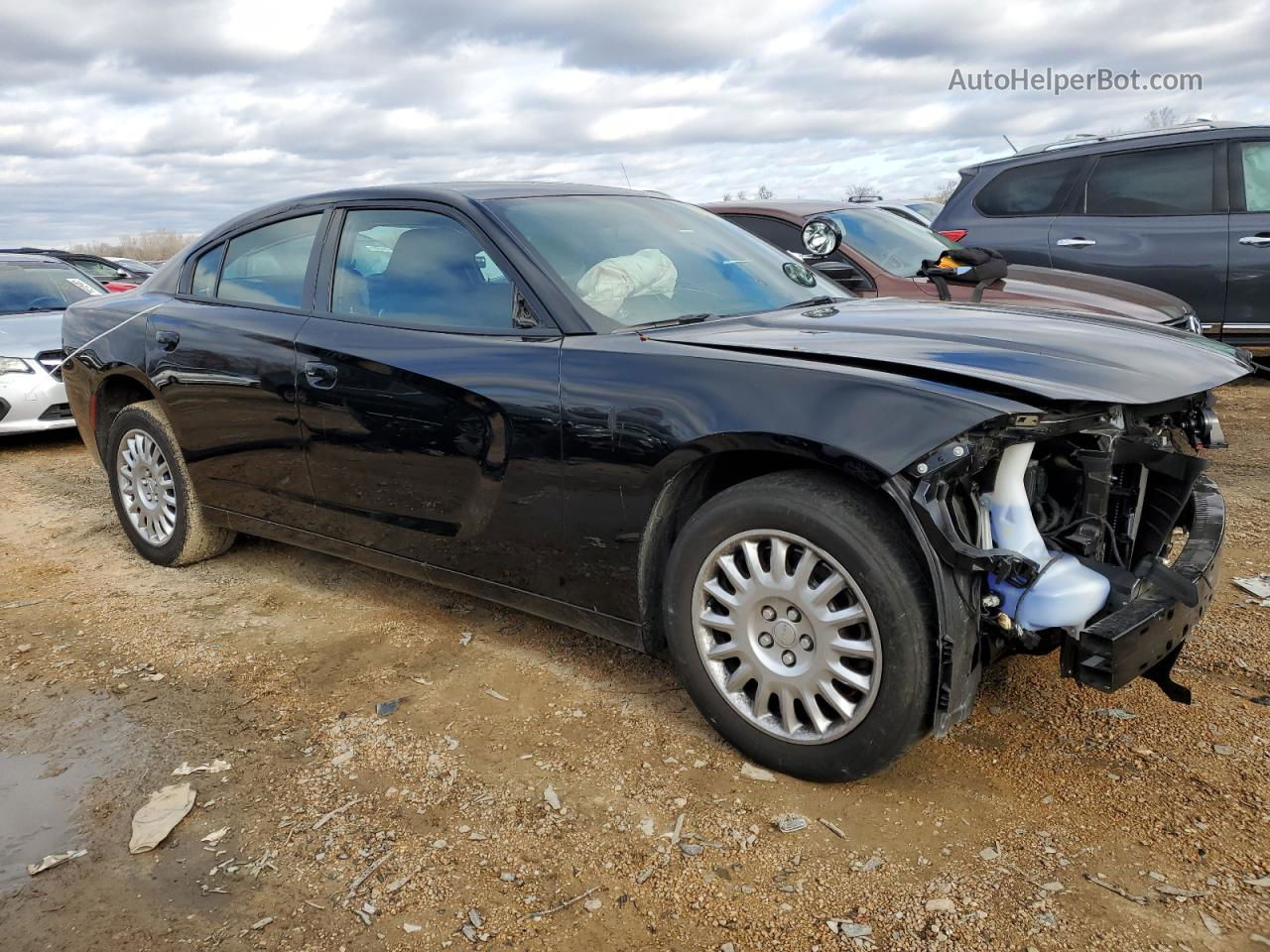 2021 Dodge Charger Police Черный vin: 2C3CDXKG8MH650348