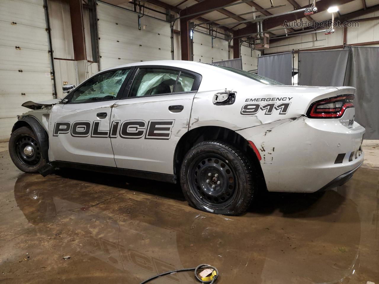 2021 Dodge Charger Police Silver vin: 2C3CDXKG9MH595604