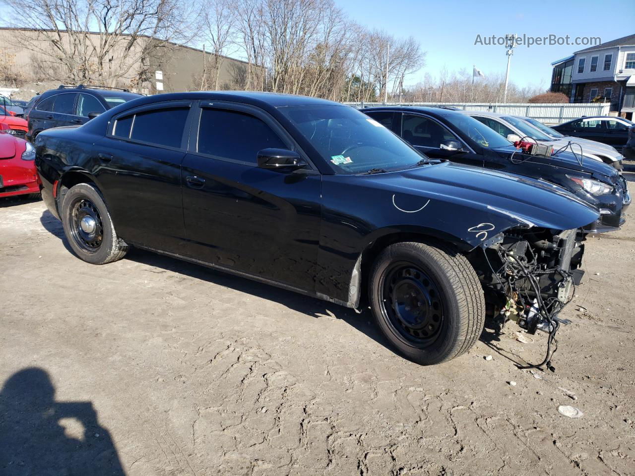 2016 Dodge Charger Police Black vin: 2C3CDXKT0GH229340