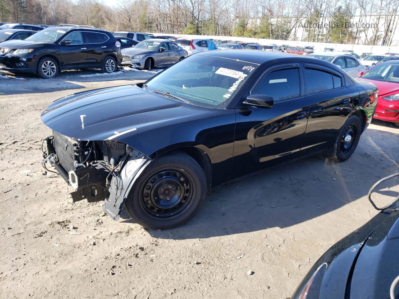 2016 Dodge Charger Police Black vin: 2C3CDXKT0GH229340