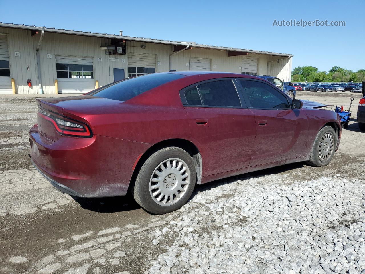 2018 Dodge Charger Police Maroon vin: 2C3CDXKT0JH301094