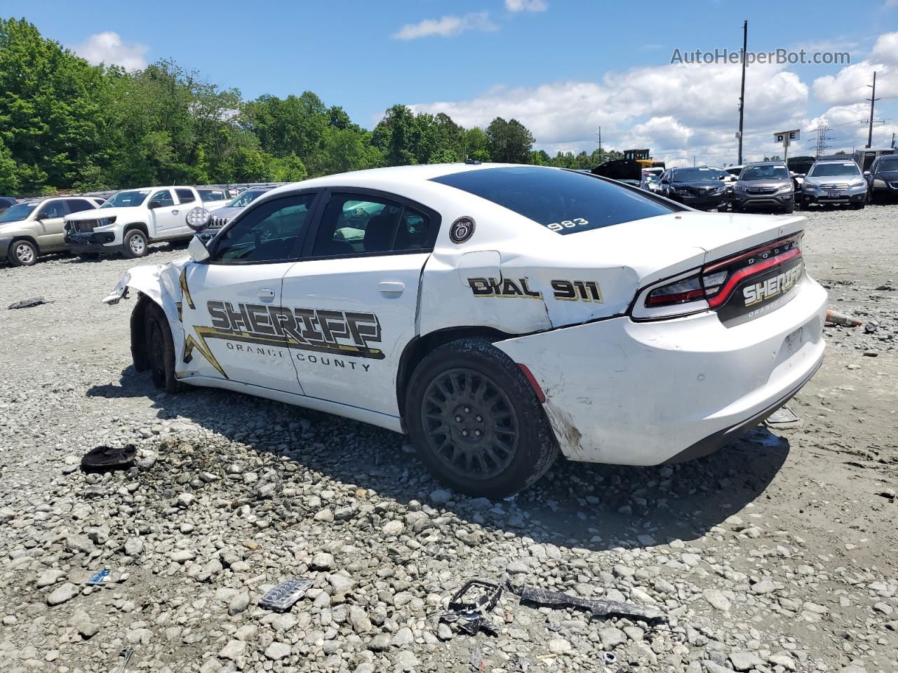 2016 Dodge Charger Police White vin: 2C3CDXKT1GH260080