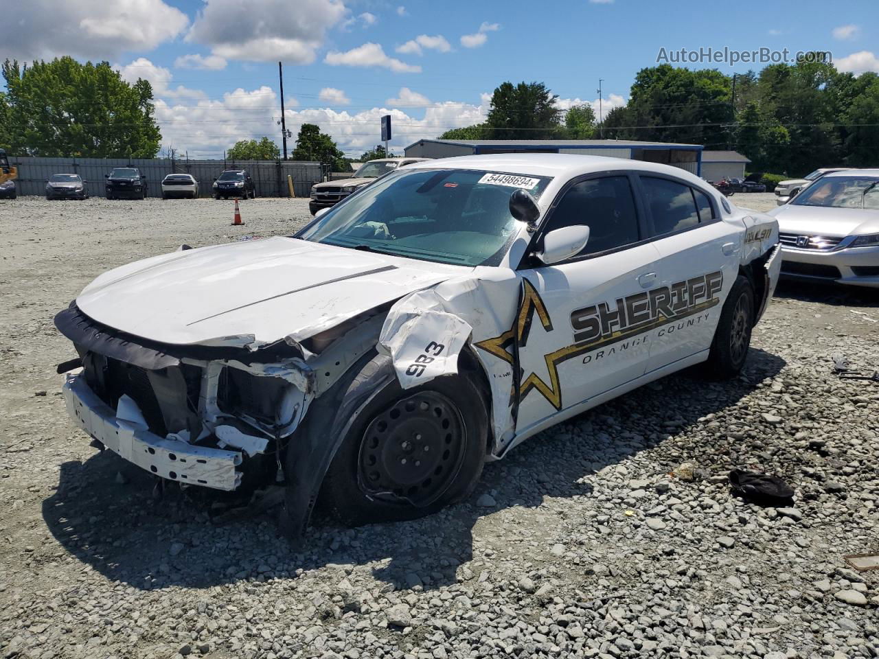 2016 Dodge Charger Police White vin: 2C3CDXKT1GH260080