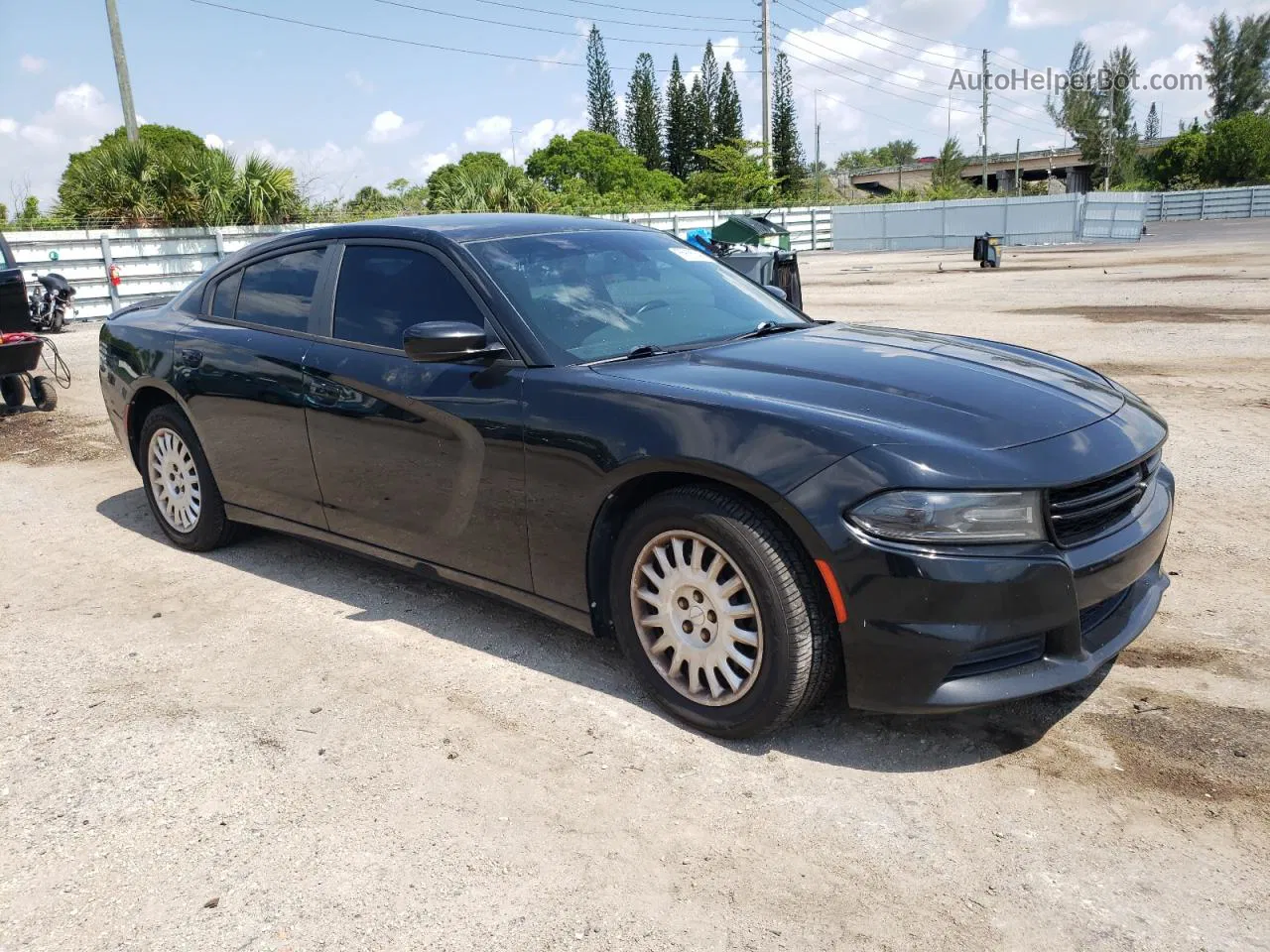 2016 Dodge Charger Police Black vin: 2C3CDXKT1GH268082