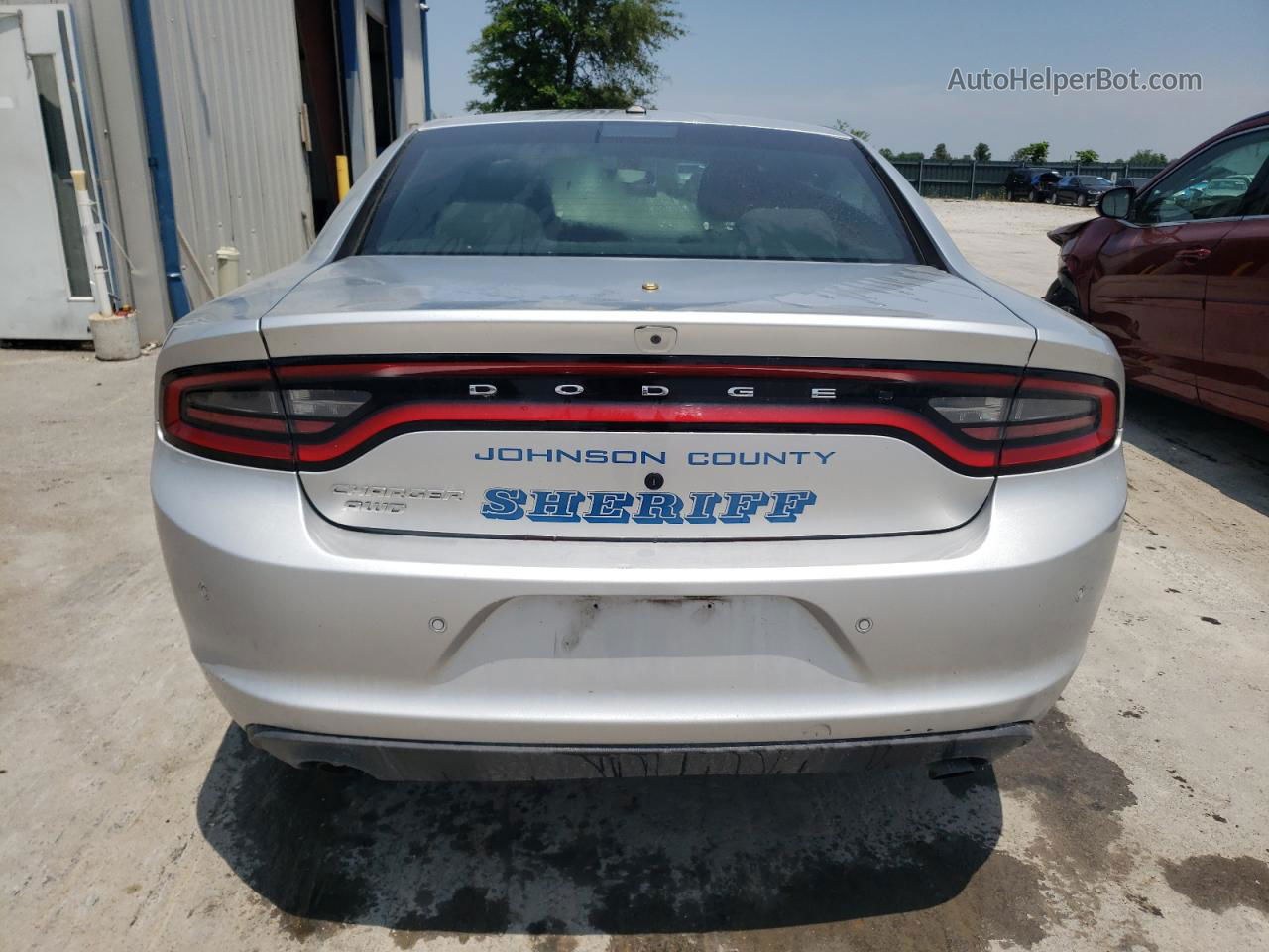 2018 Dodge Charger Police Silver vin: 2C3CDXKT1JH304022