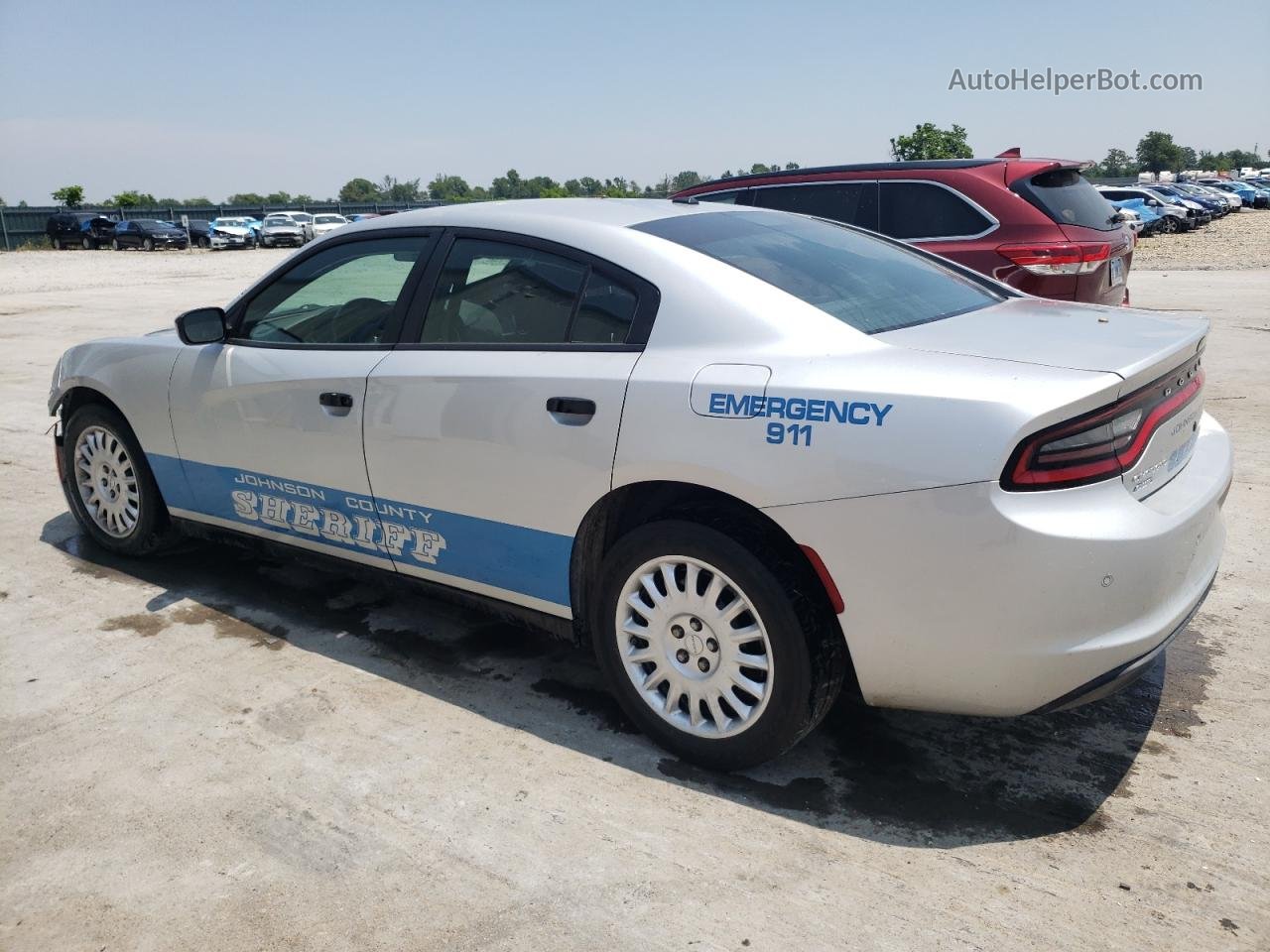 2018 Dodge Charger Police Серебряный vin: 2C3CDXKT1JH304022
