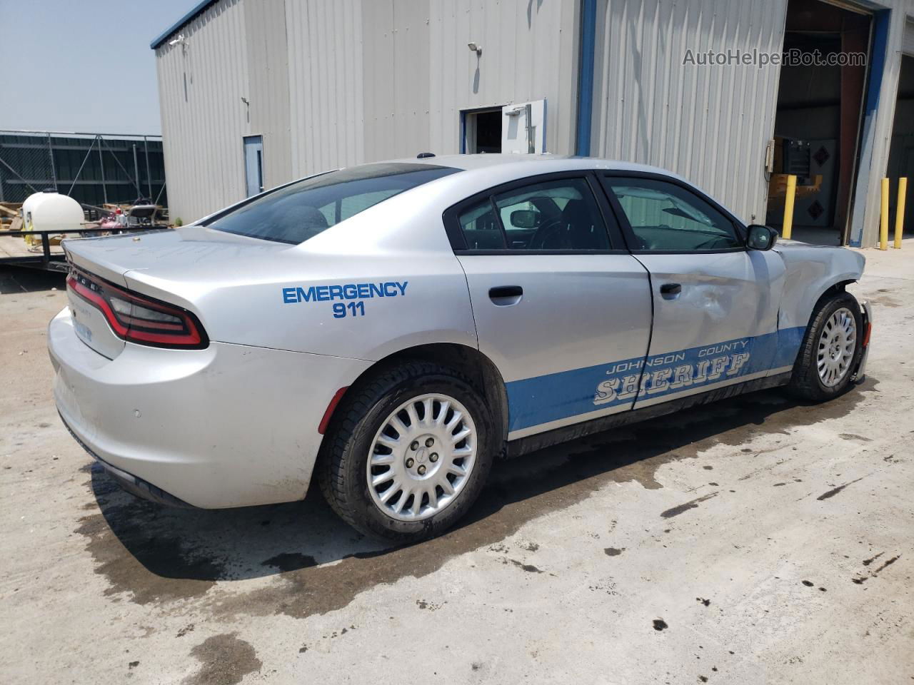 2018 Dodge Charger Police Silver vin: 2C3CDXKT1JH304022