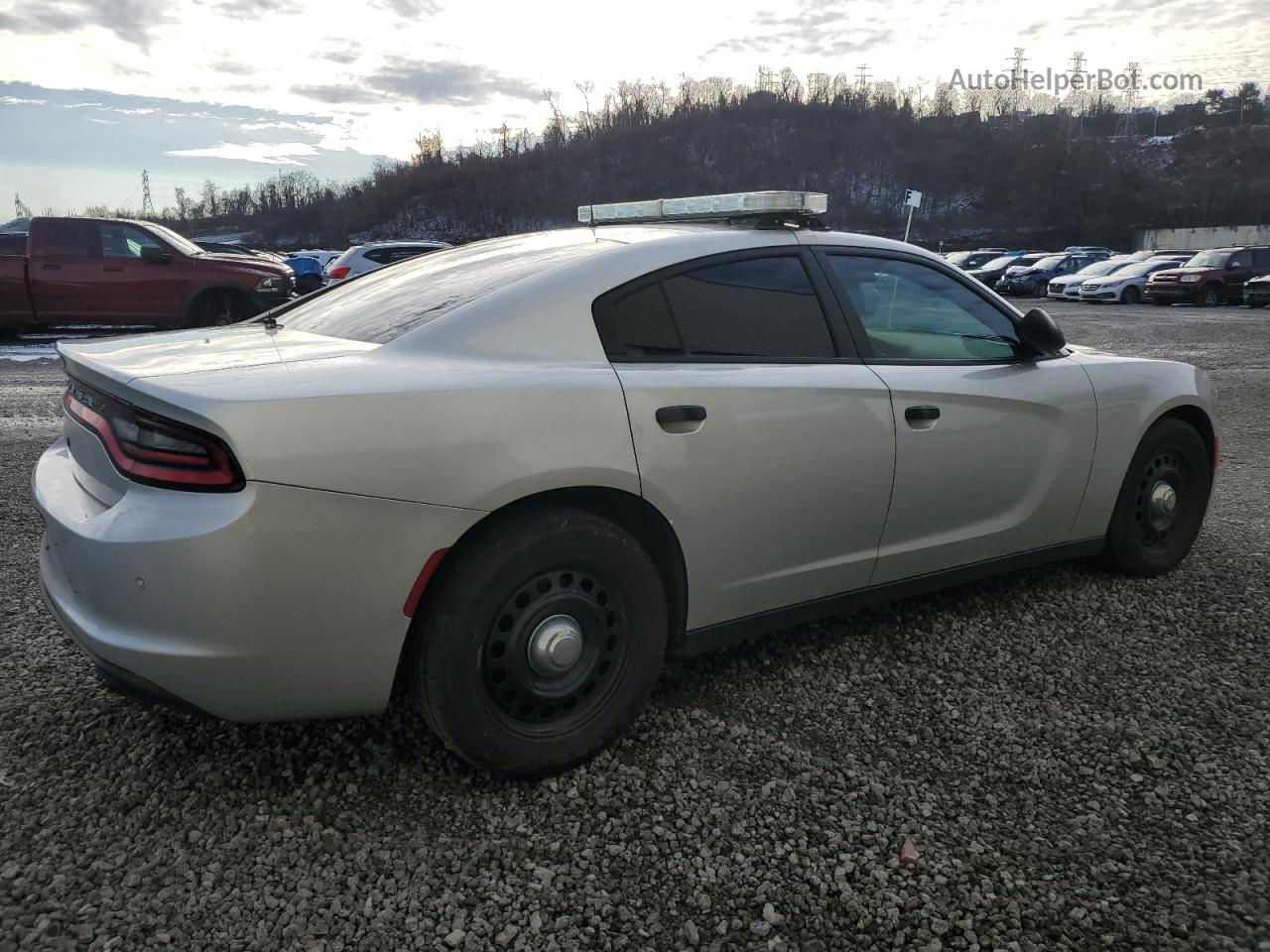 2016 Dodge Charger Police Silver vin: 2C3CDXKT2GH303809