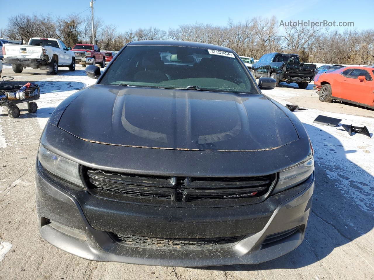 2016 Dodge Charger Police Gray vin: 2C3CDXKT3GH306203