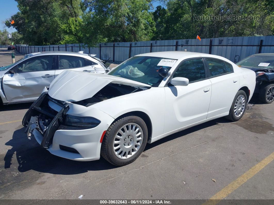 2018 Dodge Charger Police Awd Белый vin: 2C3CDXKT3JH295551