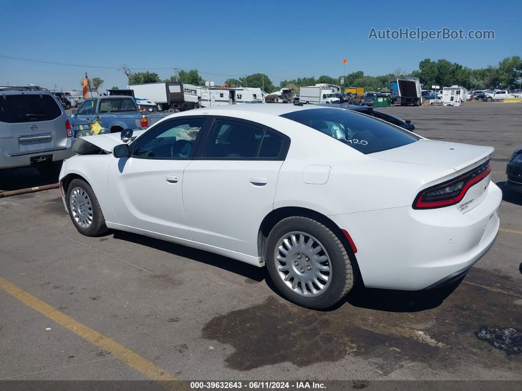 2018 Dodge Charger Police Awd White vin: 2C3CDXKT3JH295551