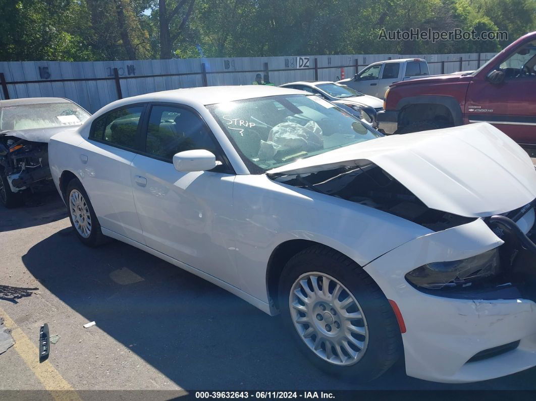 2018 Dodge Charger Police Awd White vin: 2C3CDXKT3JH295551