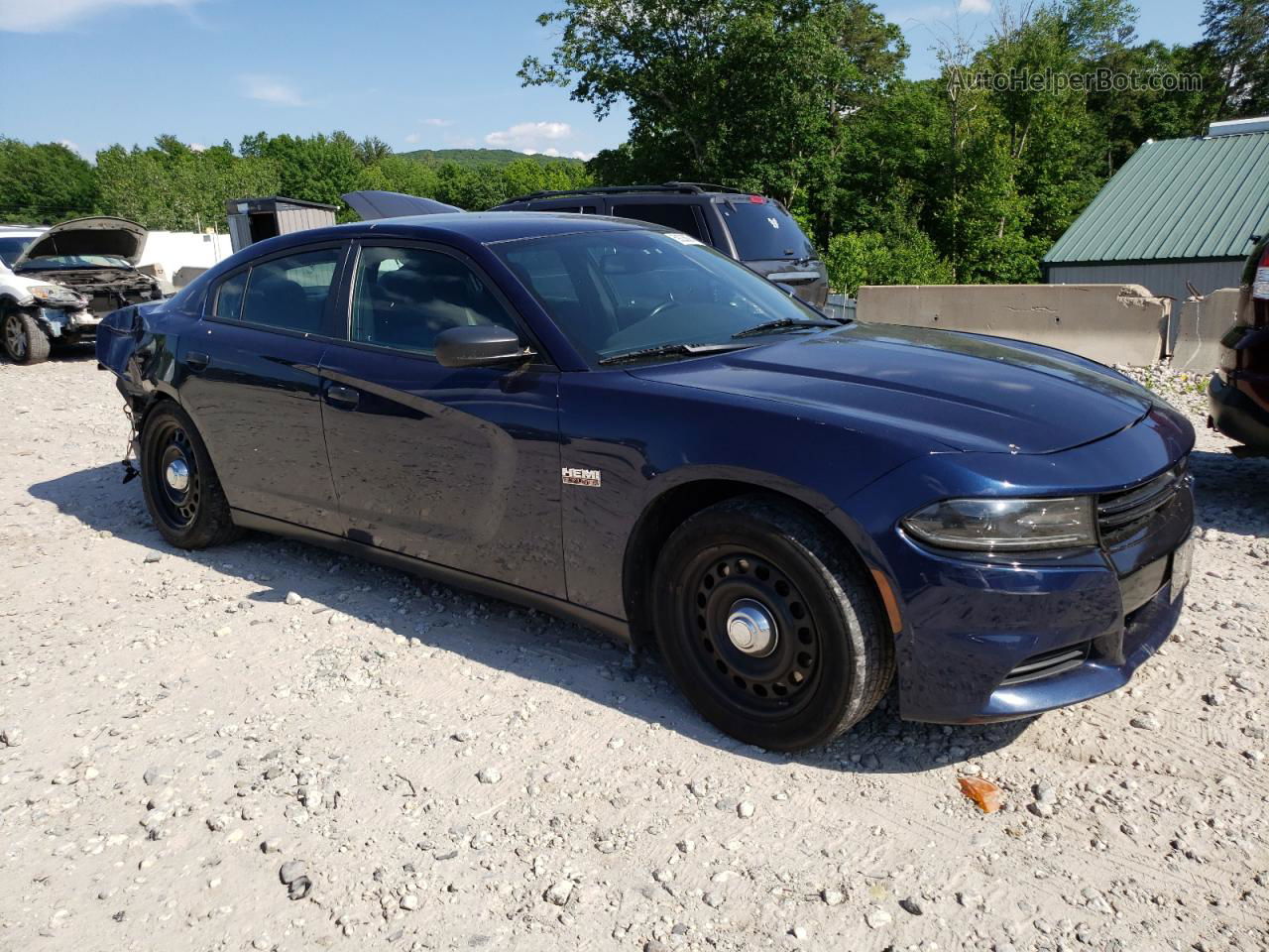 2016 Dodge Charger Police Синий vin: 2C3CDXKT4GH294028