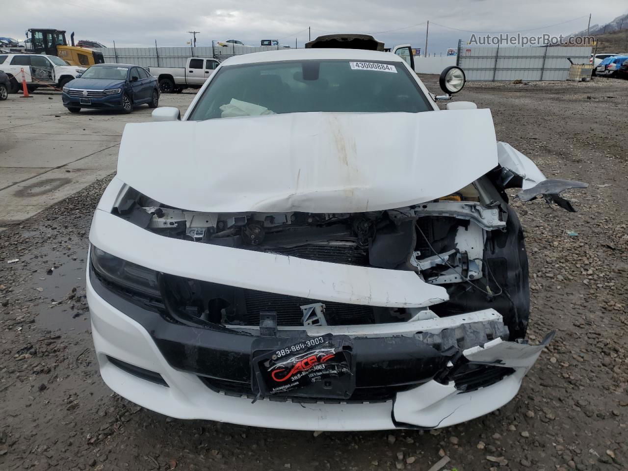 2018 Dodge Charger Police White vin: 2C3CDXKT5JH295552